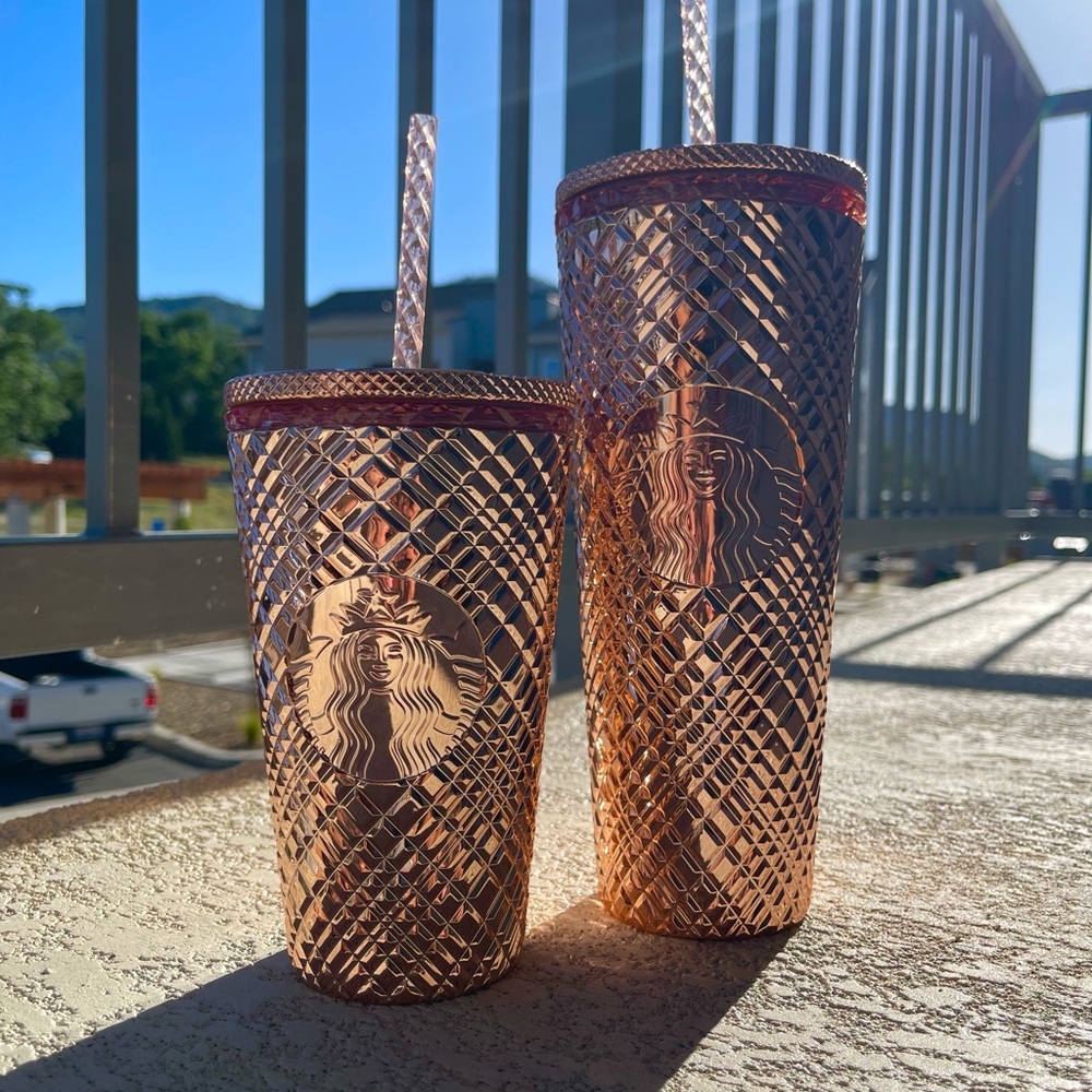 Starbucks Rose Gold Tumbler set